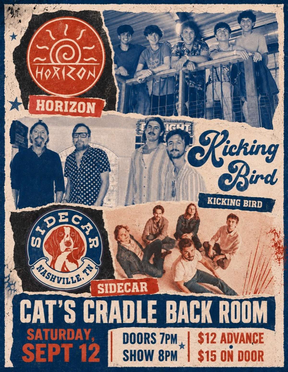 Horizon, Kicking Bird, Sidecar